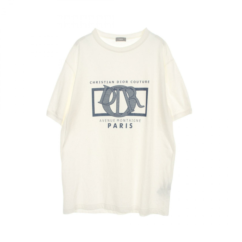 Christian Dior 魅力 T 卹 493J642A0817 棉白二手男款 #XL-0