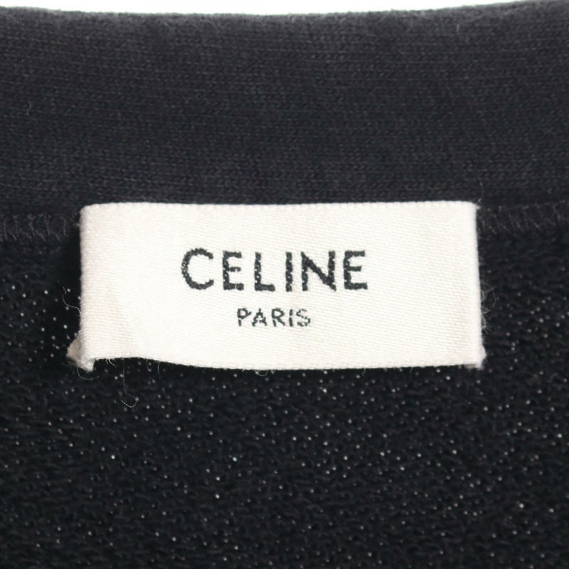 CELINE 開襟衫 2Y672670Q 棉質 黑色 二手 男款-2