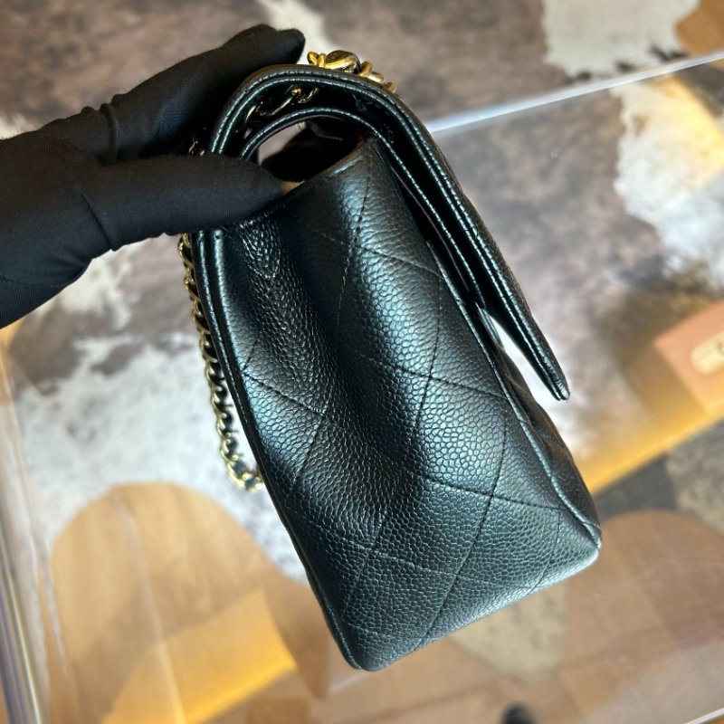 Chanel 香奈兒黑金魚子醬雙蓋CF-3