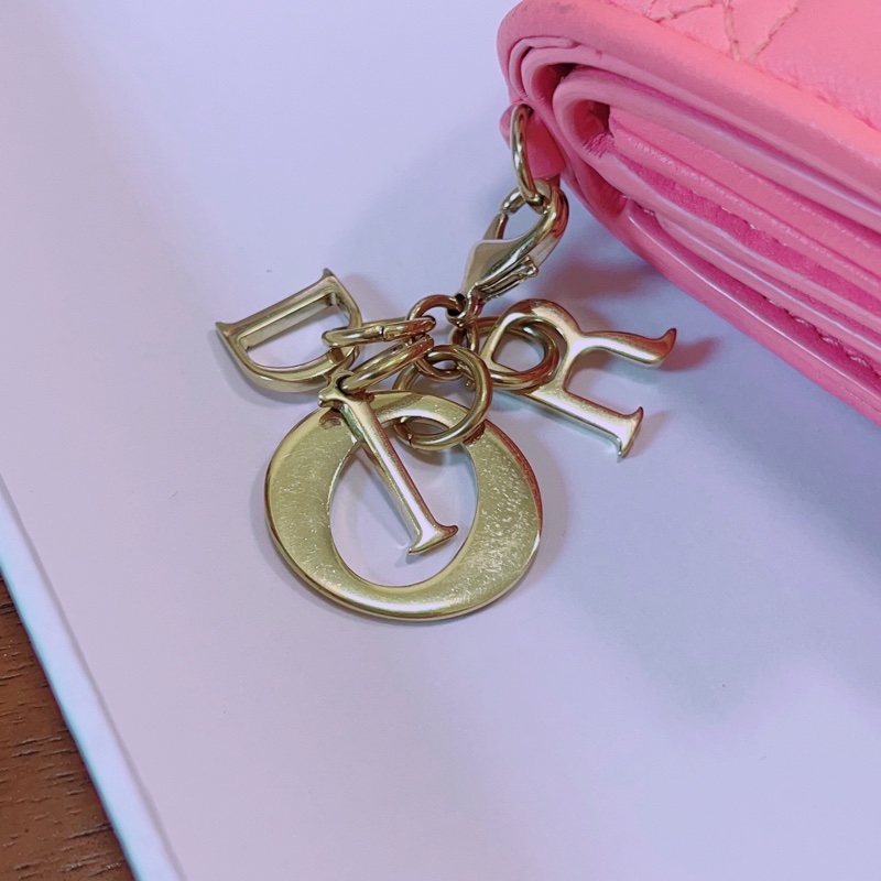 日本限定 Lady Dior Lotus 銀包 粉色-8
