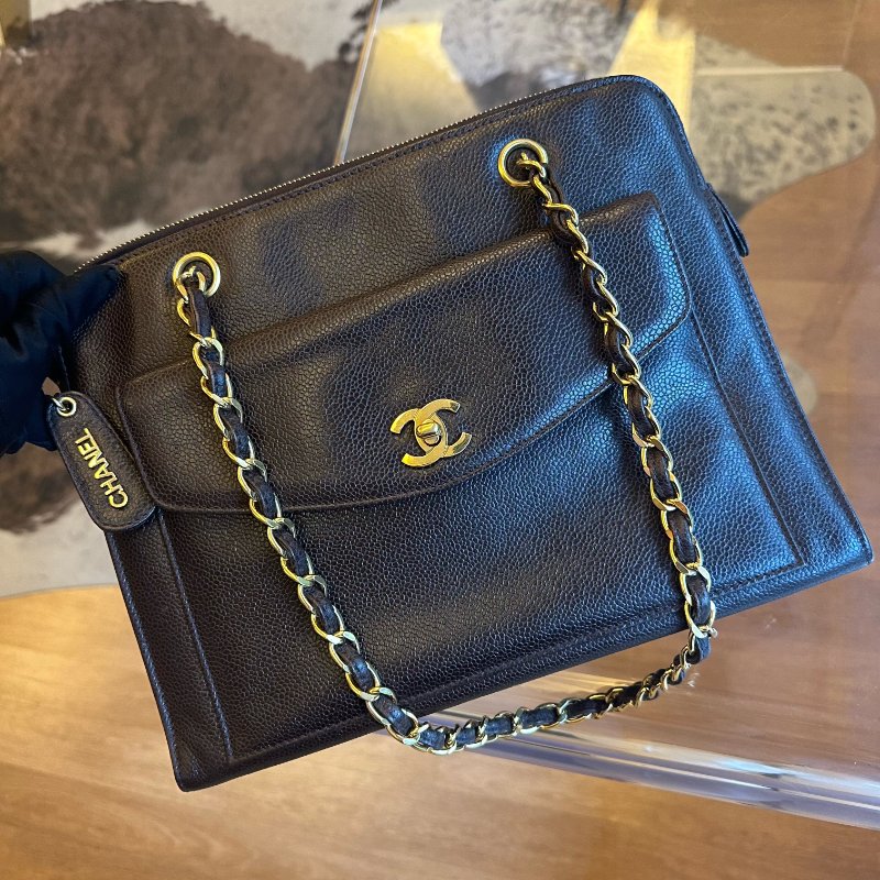 Chanel香奈兒金棕魚子醬奶粉包-0