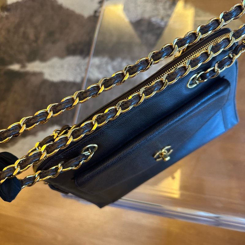 Chanel香奈兒金棕魚子醬奶粉包-4