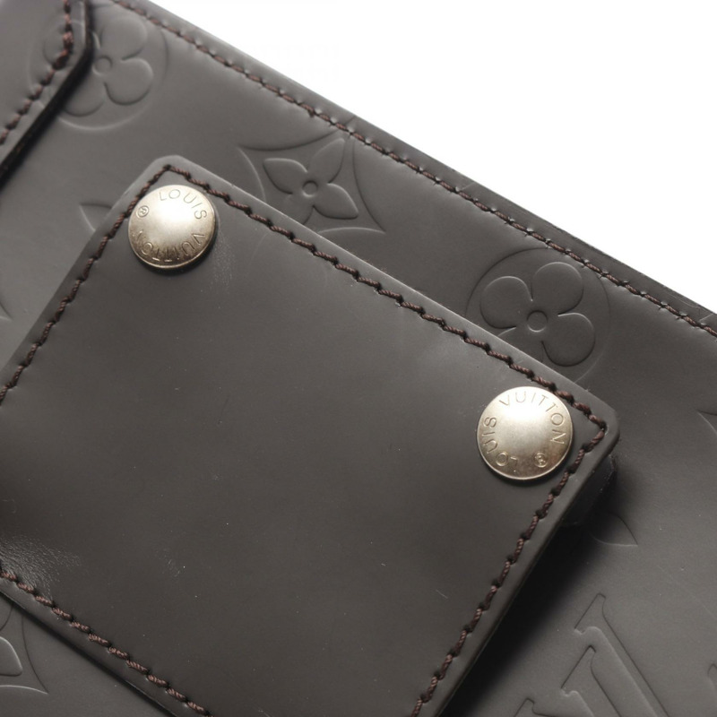 LOUIS VUITTON Haggie 手拿包 M54800 Monogram Grasse 皮革 棕色 咖啡色 二手 女款-8