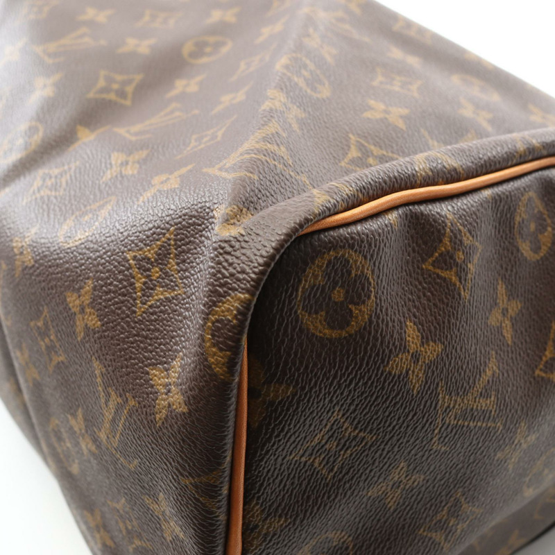 LOUIS VUITTON Speedy 35 手提包 M41524 Monogram 帆布皮革棕色二手女士-5