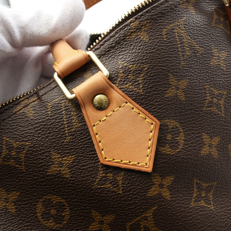 LOUIS VUITTON Speedy 35 手提包 M41524 Monogram 帆布皮革棕色二手女士-7