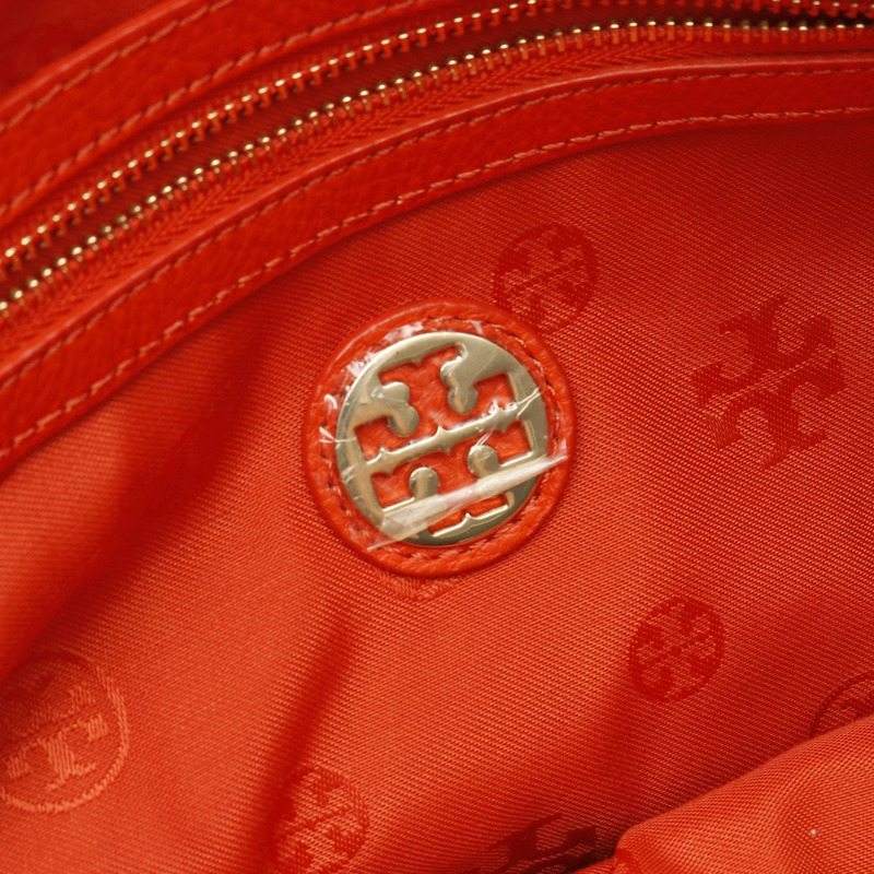 Tory Burch MARION SMALL E/W TOTE 手提包 皮革 紅色 二手 女士-3