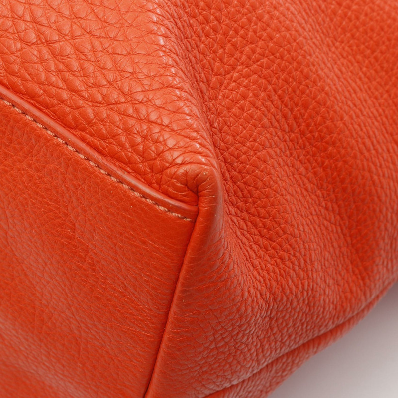 Tory Burch MARION SMALL E/W TOTE 手提包 皮革 紅色 二手 女士-4