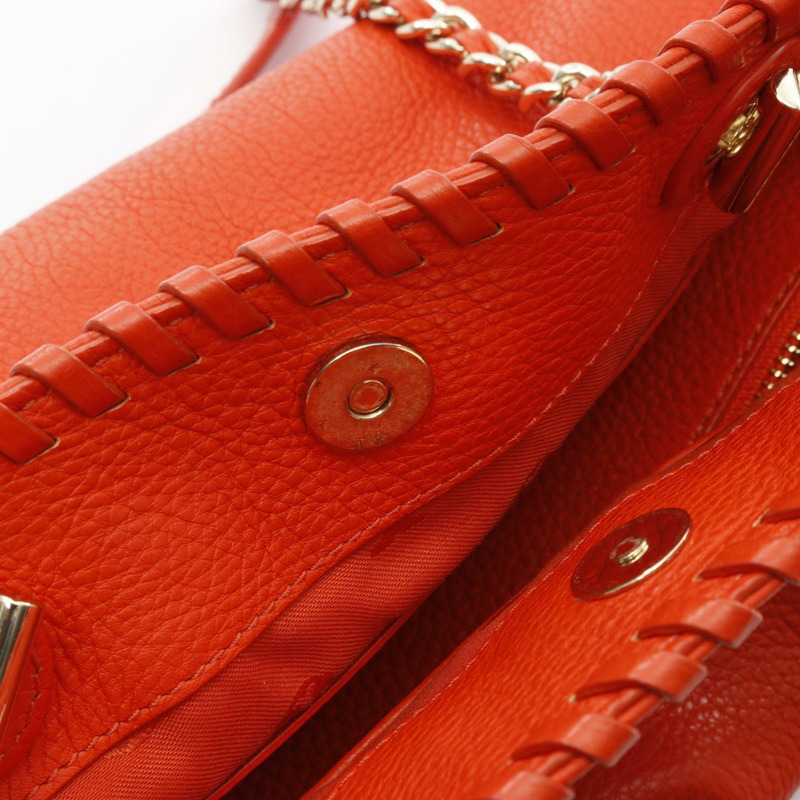 Tory Burch MARION SMALL E/W TOTE 手提包 皮革 紅色 二手 女士-8