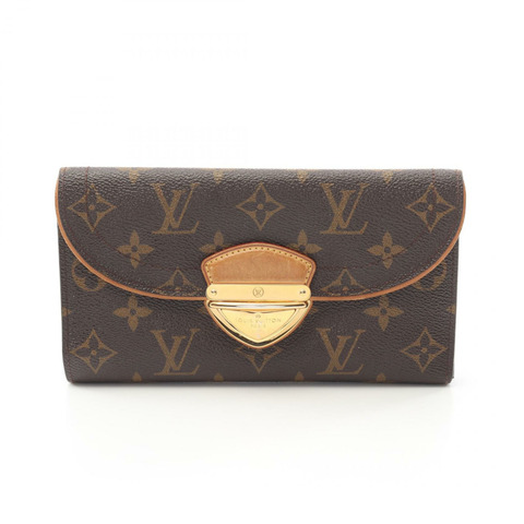 LOUIS VUITTON Portefeuille Eugenie 長皮夾 M60123 Monogram 帆布 棕色 二手