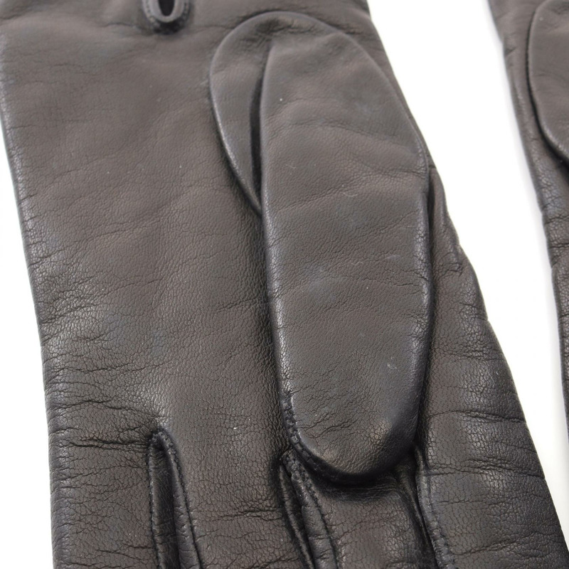 MAX MARA 手套 皮革 黑色 二手 女士-5