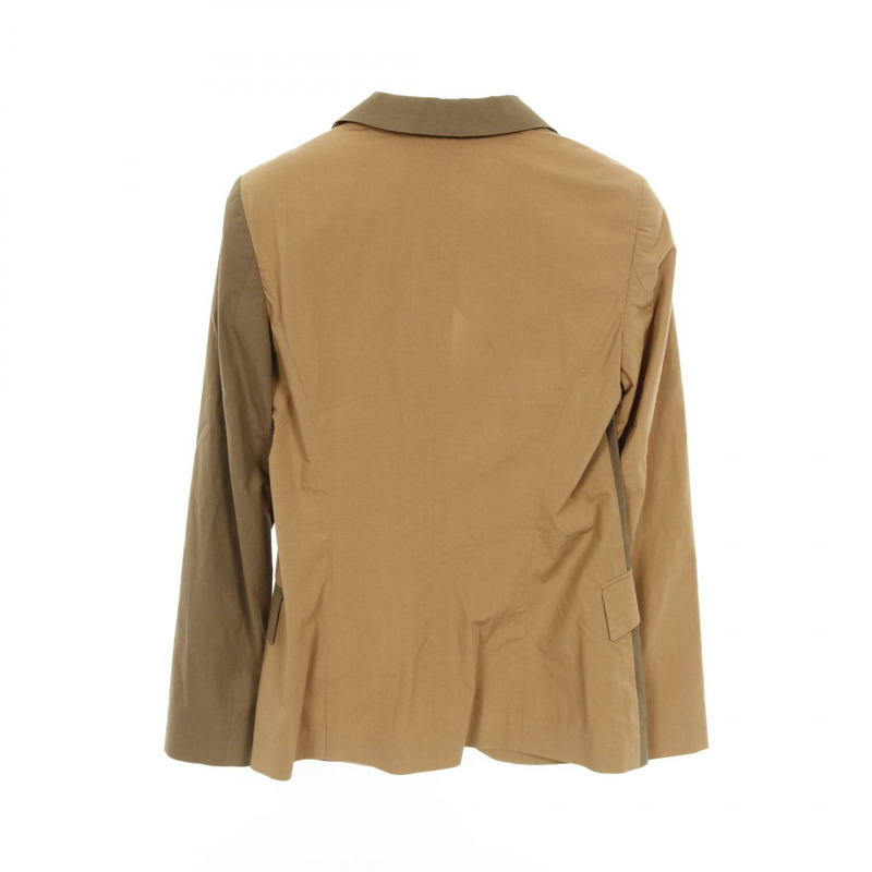 ETRO 瘋狂圖案剪裁外套 141-15095-8429 棉質米色卡其色二手女款-1