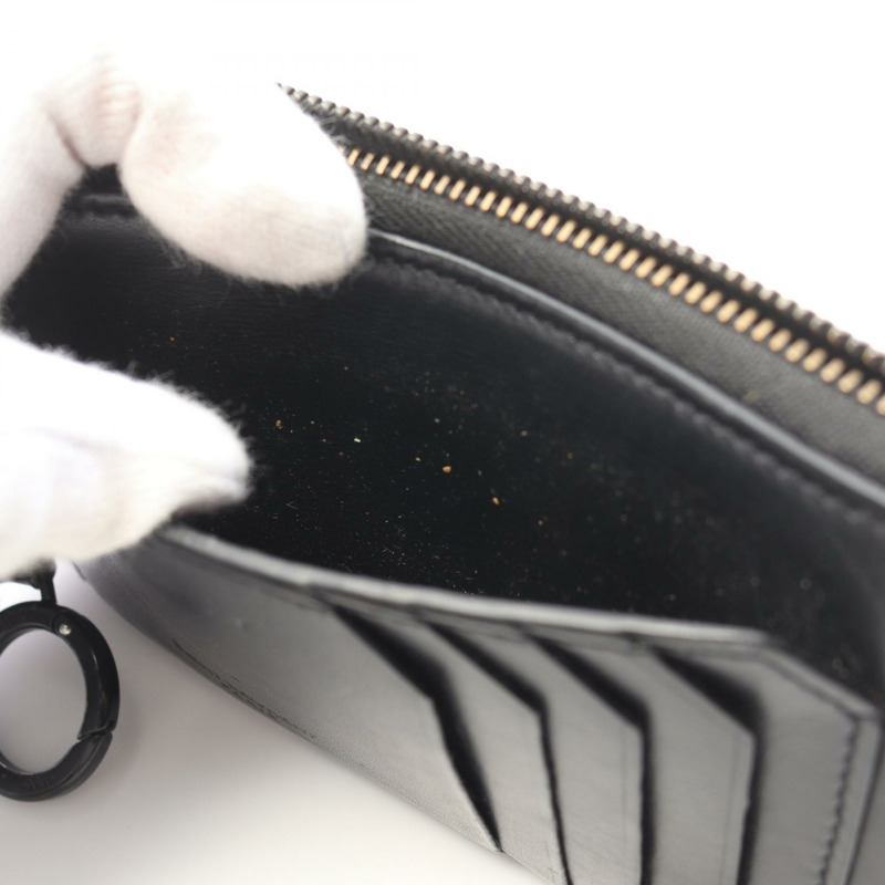 SAINT LAURENT PARIS 女士零錢包 皮革 黑色 二手-8