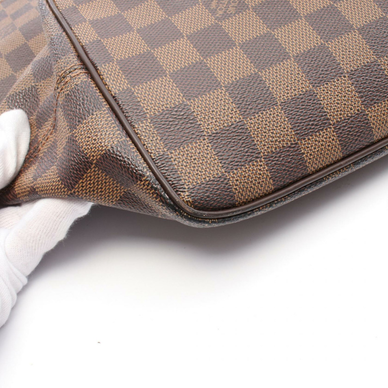 路易威登 SaleyaMM 手提包 N51182 Damier 帆布棕色 Ebene 二手女士 LV-11