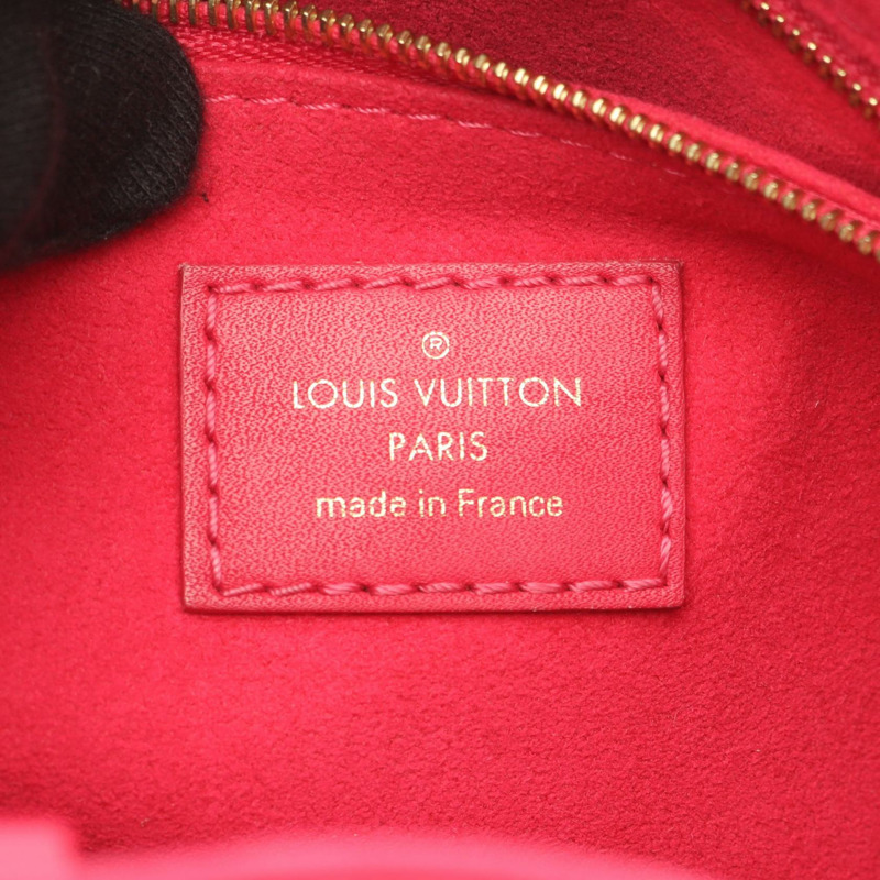 LOUIS VUITTON On-Go PM Monogram Emplant Freesia 托特包 M45660 皮革 粉紅色 粉紅色 二手 女士-3