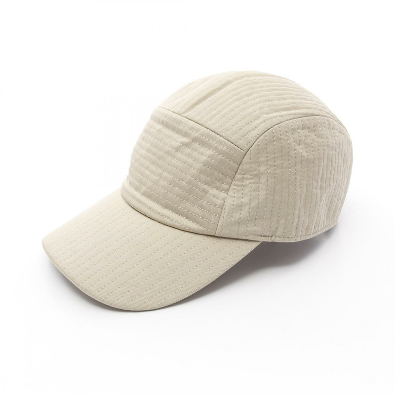 HERMES 帽子 棉質 米色 米色 二手 女士-0