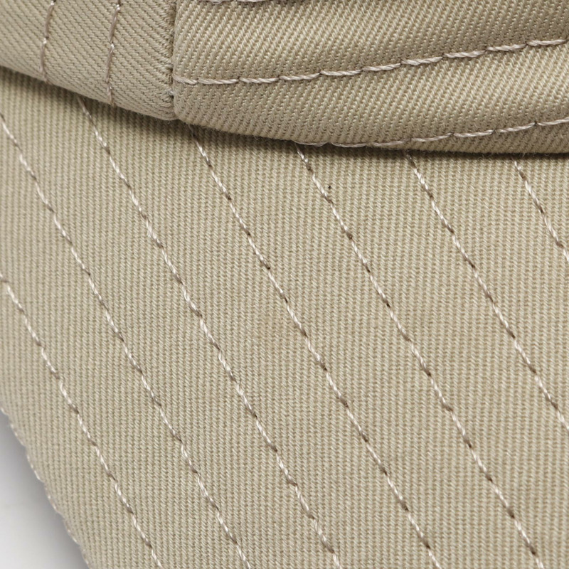 HERMES 帽子 棉質 米色 米色 二手 女士-6