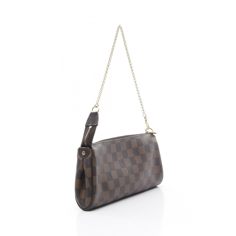 LOUIS VUITTON Eva 2way 鏈條單肩手提包斜背包 N55213 Damier Ebene LV-1