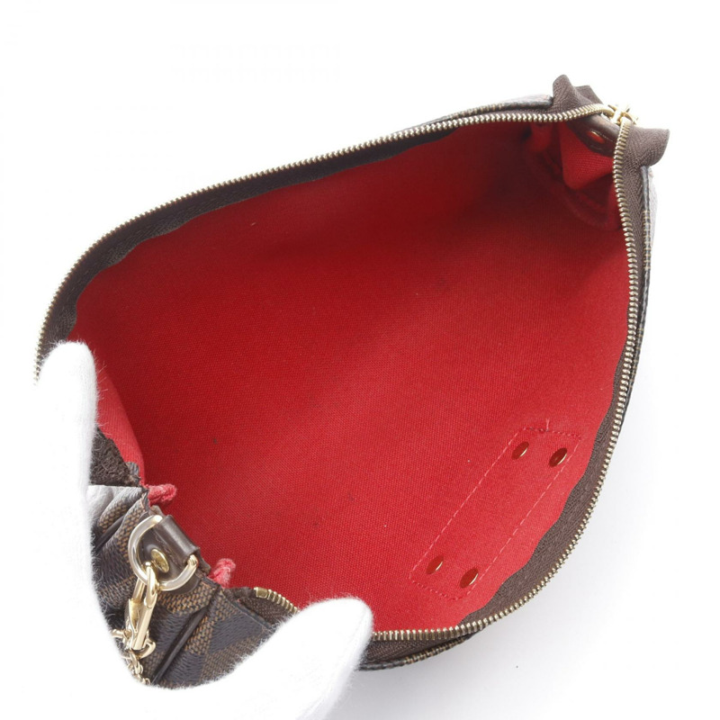 LOUIS VUITTON Eva 2way 鏈條單肩手提包斜背包 N55213 Damier Ebene LV-2