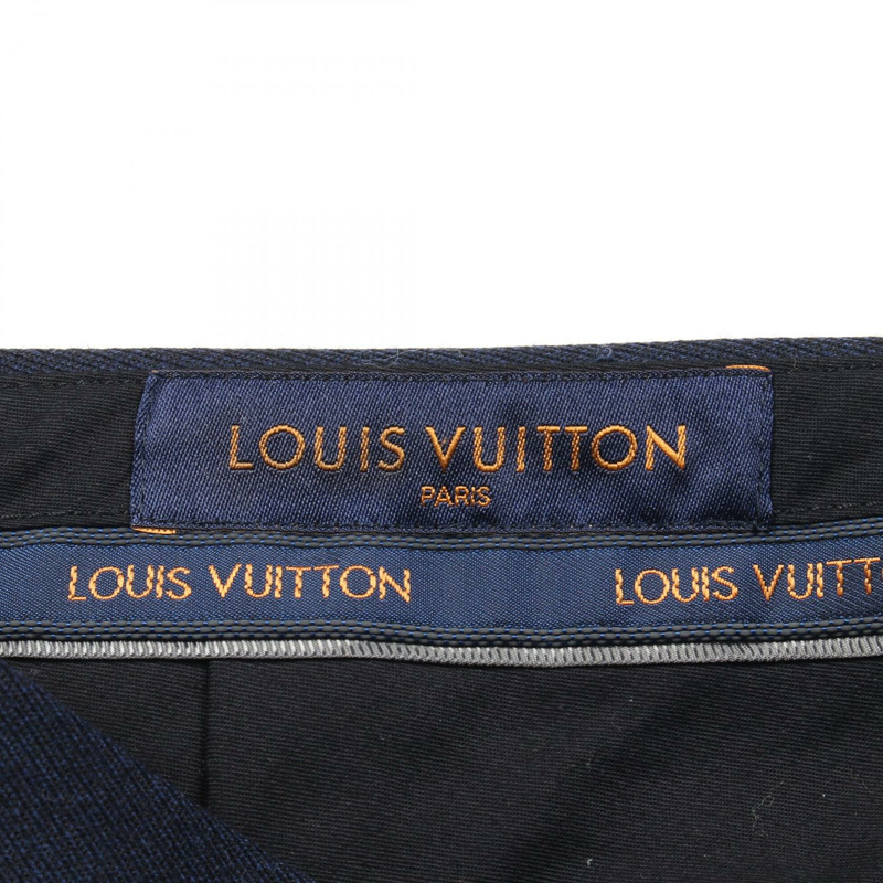 LOUIS VUITTON 褲子 RM192M NVA HHP10W 羊毛海軍藍 二手男款-2