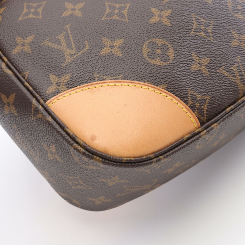 LOUIS VUITTON Boulogne PM Monogram 單肩包 M51265 PVC 塗層帆布皮革棕色二手女士-5