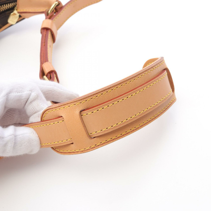 LOUIS VUITTON Boulogne PM Monogram 單肩包 M51265 PVC 塗層帆布皮革棕色二手女士-7