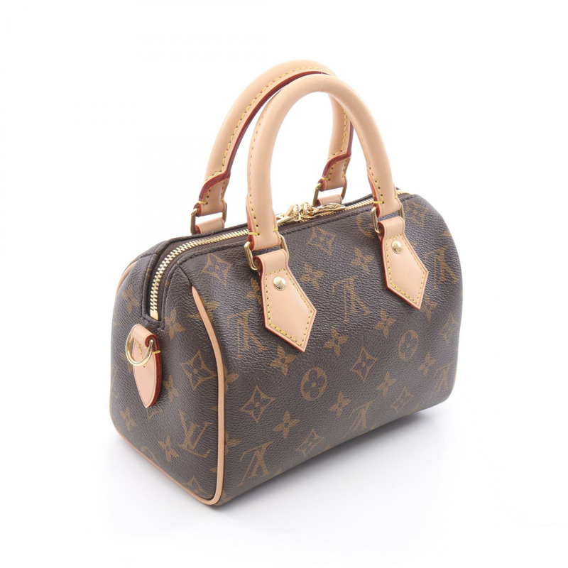 LOUIS VUITTON Speedy Bandouliere20 單肩包 M46222 Monogram 棕色 二手-1