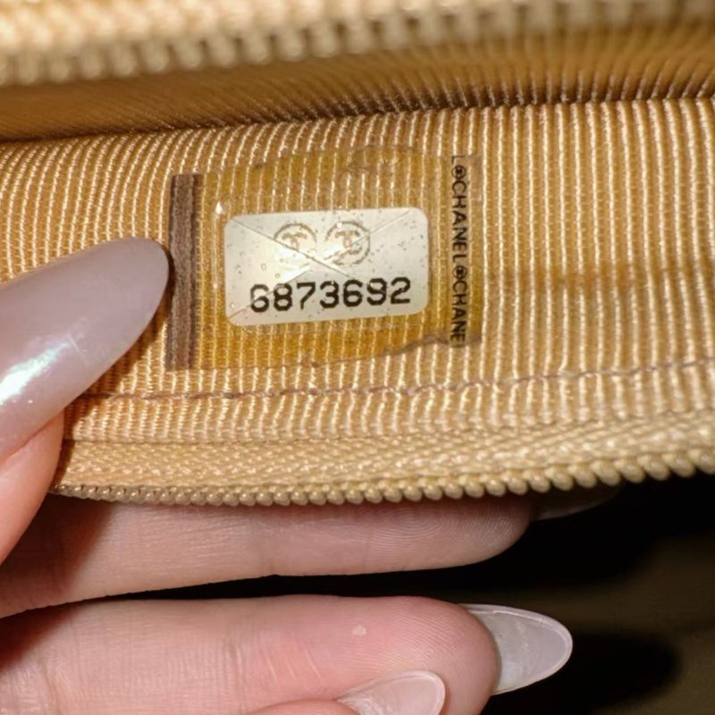 CHANEL香奈兒 Trapezoid kelly手提包 奶茶色金扣 荔枝紋牛皮 Vintage中古公文行政包-8