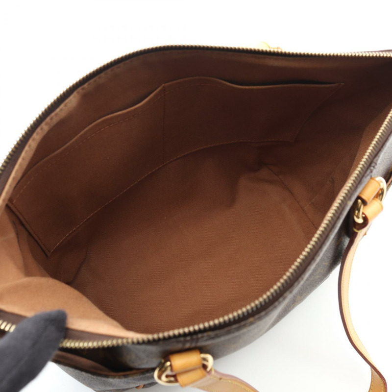 LOUIS VUITTON Totally PM Monogram 手提包 M56688 PVC 塗層帆布皮革棕色二手女士包-2