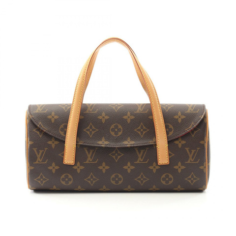 LOUIS VUITTON Sonatine Monogram 手提包 M51902 PVC 塗層帆布皮革棕色二手女士