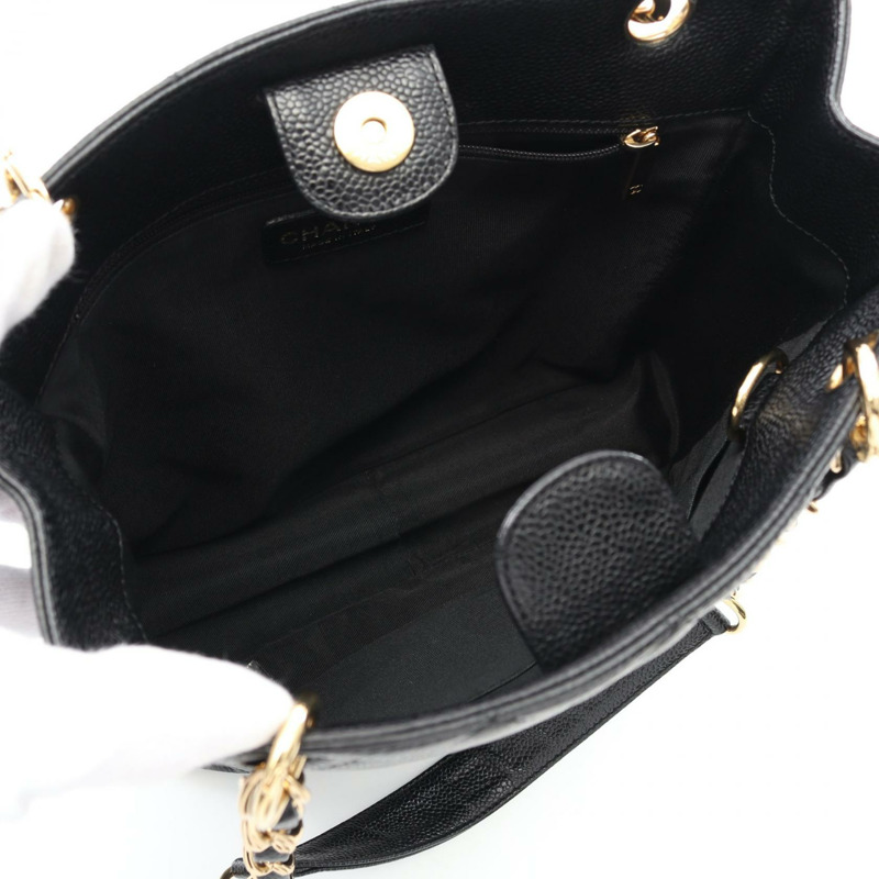 香奈兒 Matelasse PST 托特包鏈條單肩包 A20994 小牛皮 黑色 GHW 二手-2