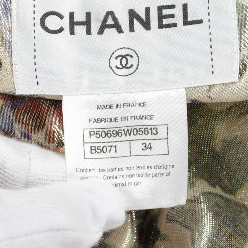 香奈兒黑色皮革無色外套 P50696W05613 二手女款-4