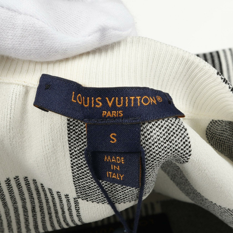LOUIS VUITTON Pop Monogram Damier 針織半身裙 RW231WXL0FOKZ06 人造絲尼龍白色二手女款-2