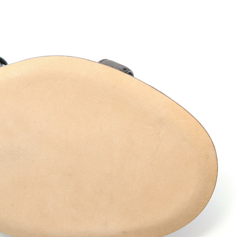 香奈兒 Camelia 平底涼鞋 G31793 漆皮黑色二手女款 38.5 CC-7