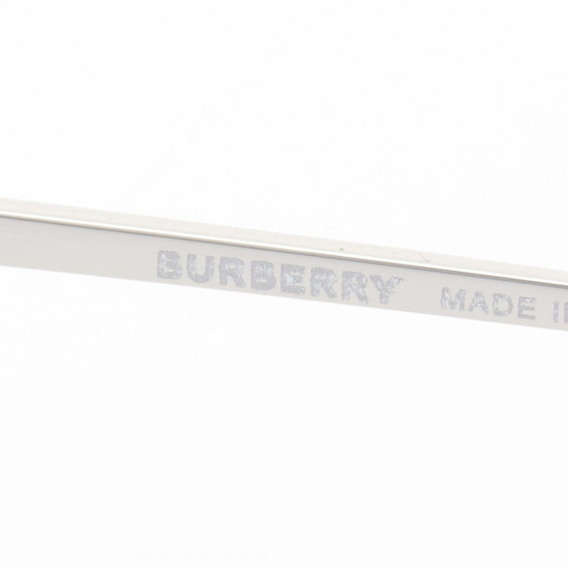 BURBERRY 日期眼鏡 B1379-D1347 塑膠/金屬 銀色 紅色 黑色 二手 女士-3