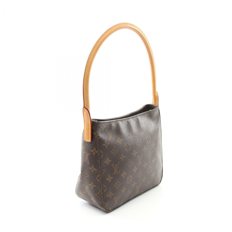 LOUIS VUITTON Looping MM 肩背包 M51146 Monogram 帆布 棕色 二手 女士 LV-1