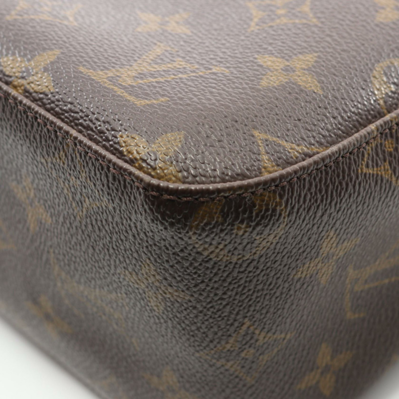 LOUIS VUITTON Looping MM 肩背包 M51146 Monogram 帆布 棕色 二手 女士 LV-6
