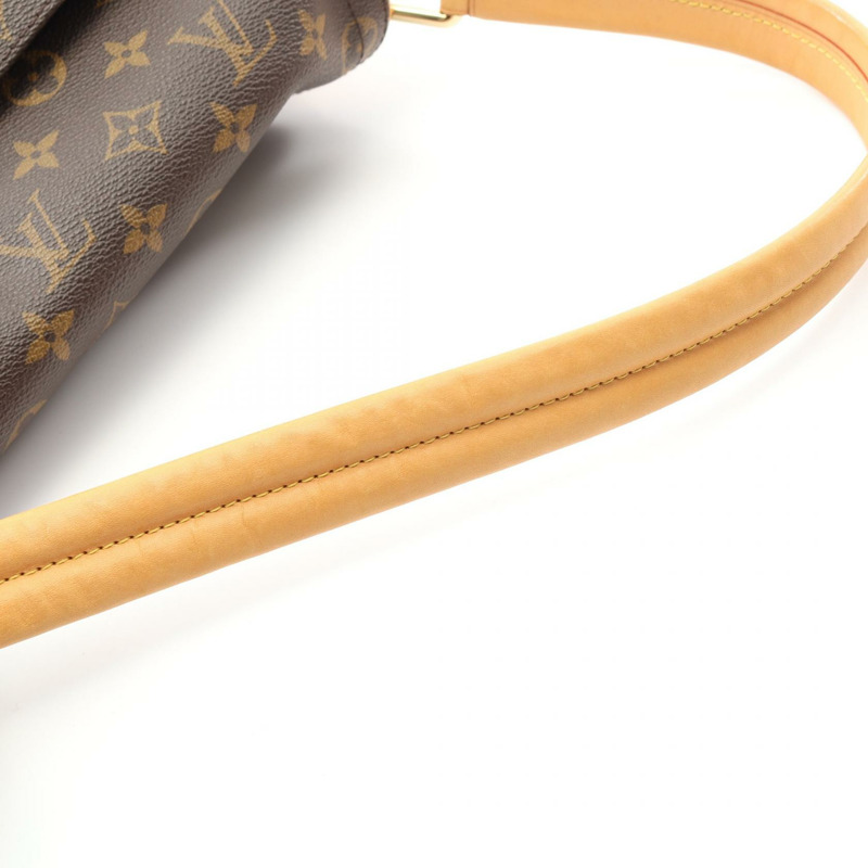 LOUIS VUITTON Beverly MM Monogram 單肩包 M40121 PVC 塗層帆布皮革棕色二手女士包-5