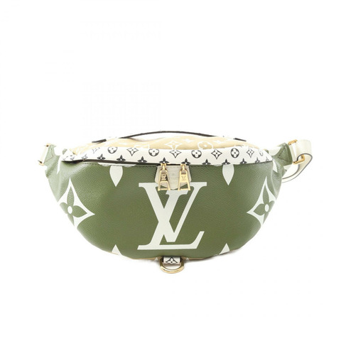LOUIS VUITTON 腰包 MM Monogram Giant 腰包 身體包 M44611 PVC 塗層帆布皮革 卡其色 米色 多色 U