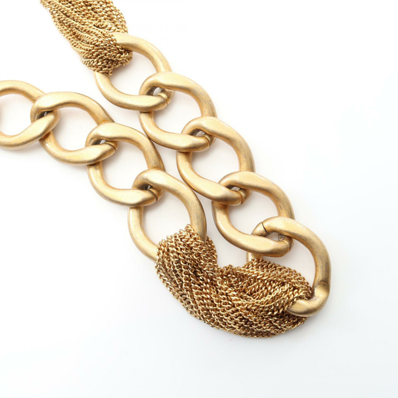 香奈兒 (CHANEL) 絎縫小號 Hobo 鏈條肩背包 AS3223 羊皮 卡其色 二手 CC-6