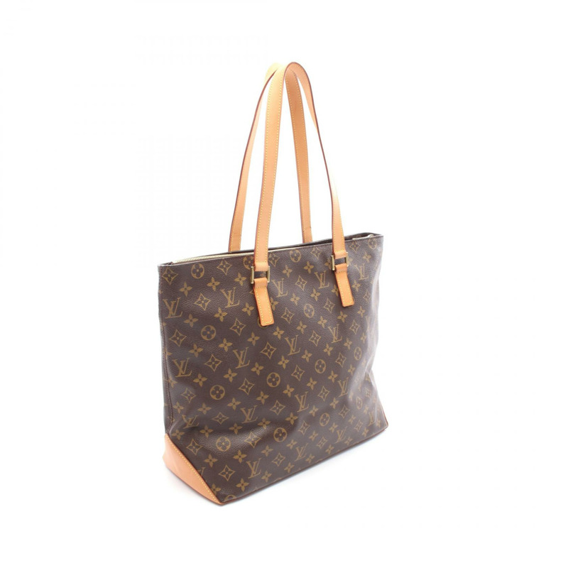 LOUIS VUITTON Cabas Mezzo 單肩包 M51151 Monogram 皮革棕色 LV-1