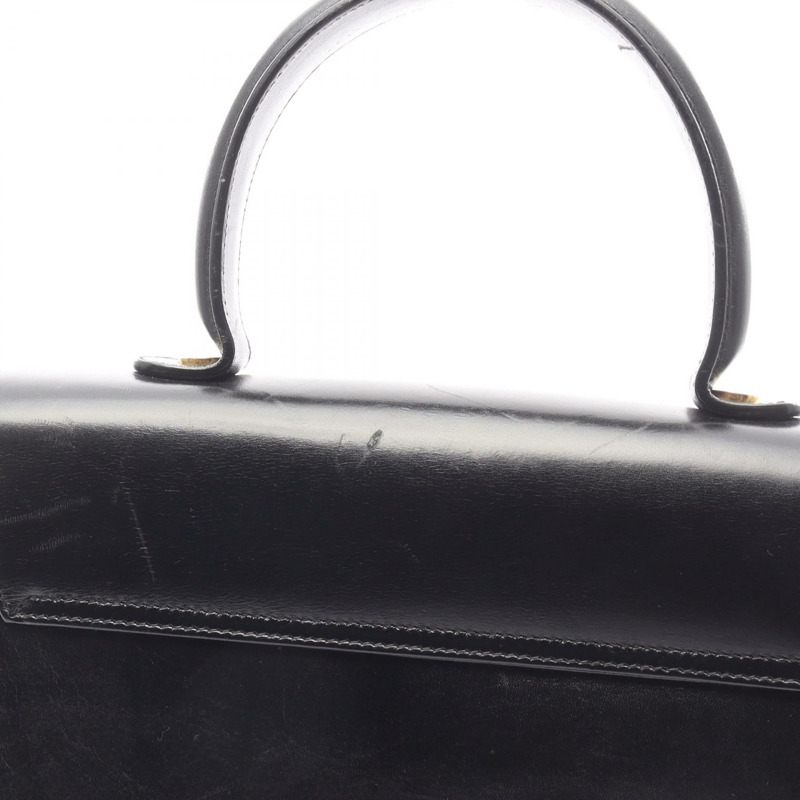 Salvatore Ferragamo Gancini 兩用單背包 21 0536 黑色皮革 二手 金色五金-8