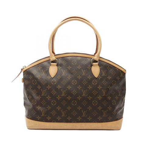LOUIS VUITTON Lockit 橫向托特包 手提包 M40104 Monogram 皮革 棕色 LV