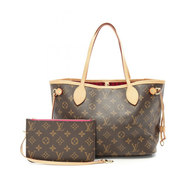 LOUIS VUITTON Neverfull PM 單肩托特包 M41245 Monogram 帆布 Pivoine LV-0