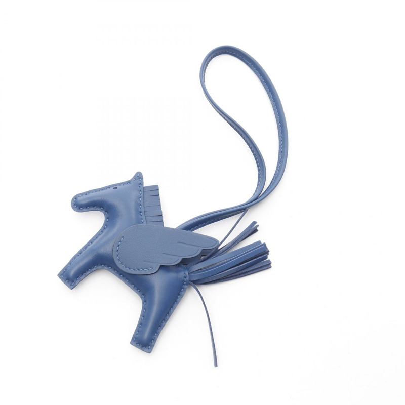 愛馬仕 Rodeo Pegasus PM 包飾 Swift 皮革 Agneau milo 海軍藍 二手 女款 W-0