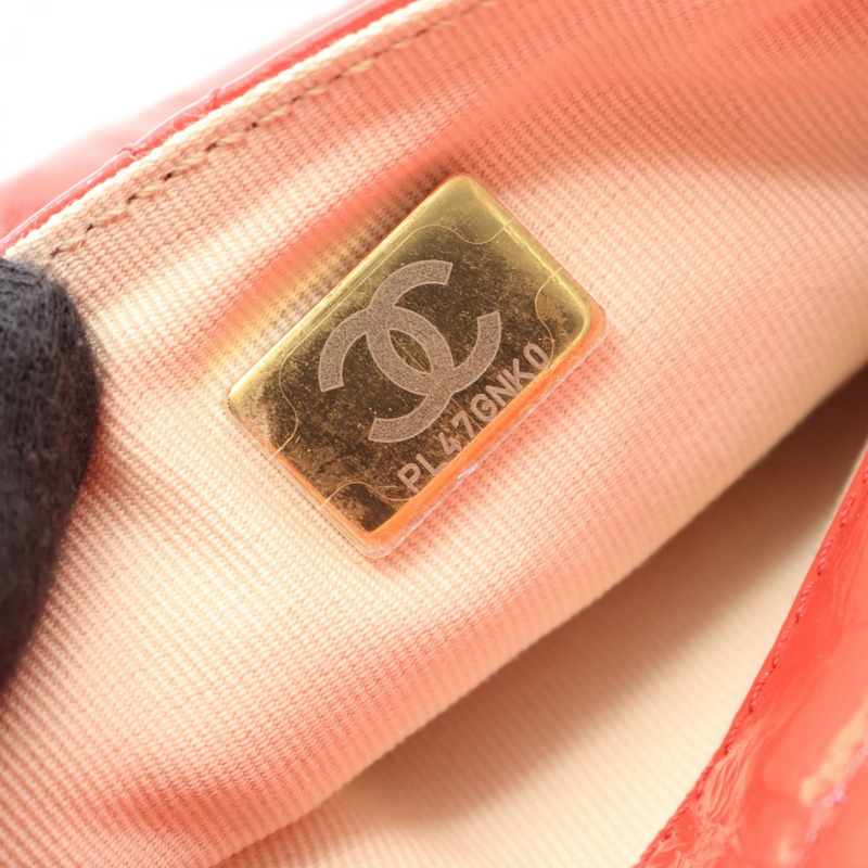 香奈兒 (CHANEL) Matelasse 小號 Hobo 鏈條肩背包 AS4322 漆皮粉紅 GHW CC-4