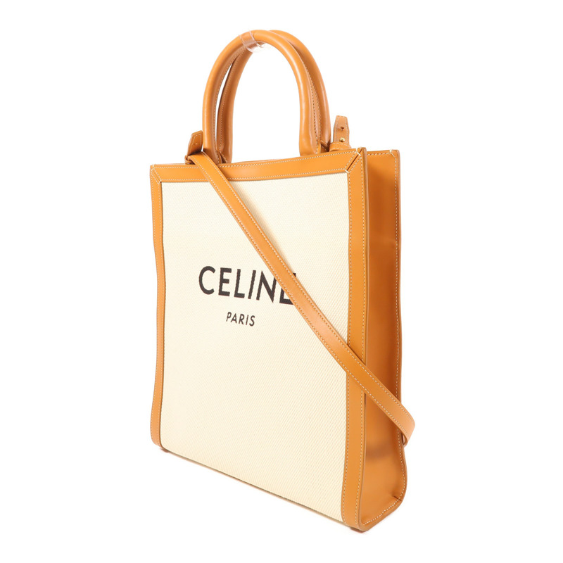CELINE 【激減優惠】帆布2 Way Shoulder金扣手挽肩背兩用袋-2