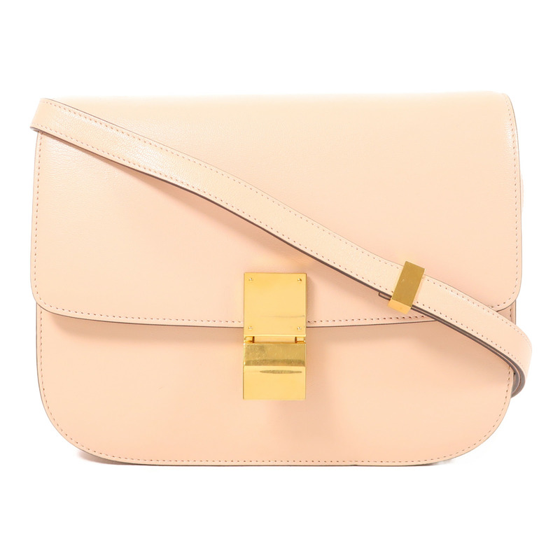 CELINE 牛皮皮革Classic Box金扣肩背袋-0