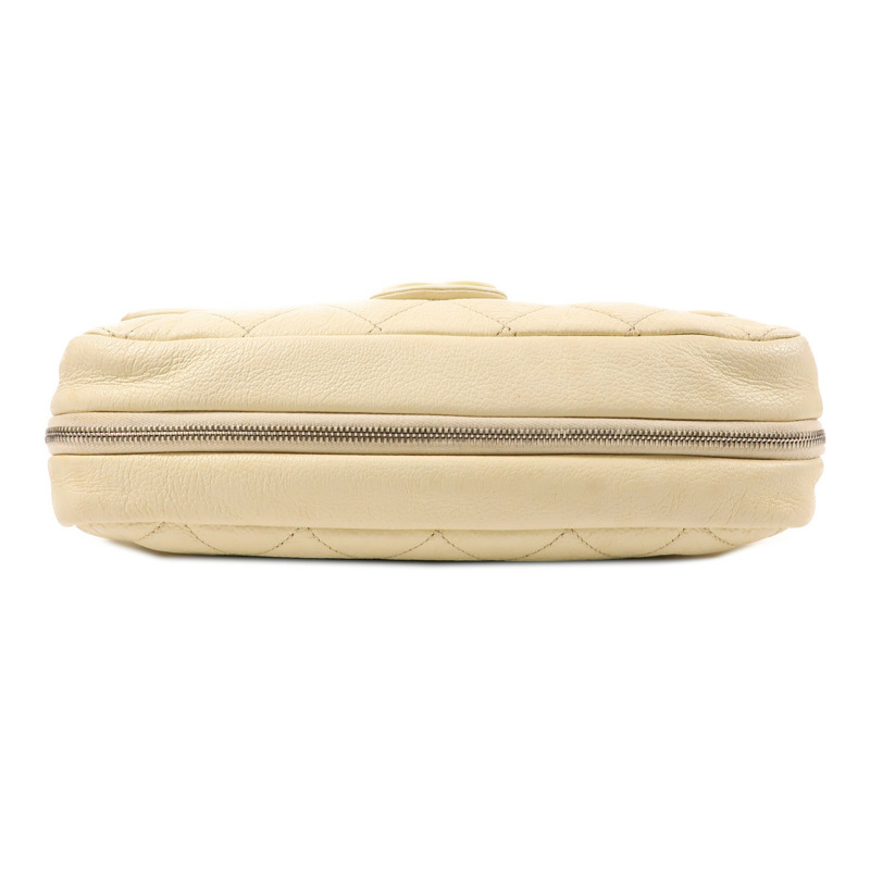 CHANEL 牛皮皮革Shoulder Bag銀扣肩背袋-3