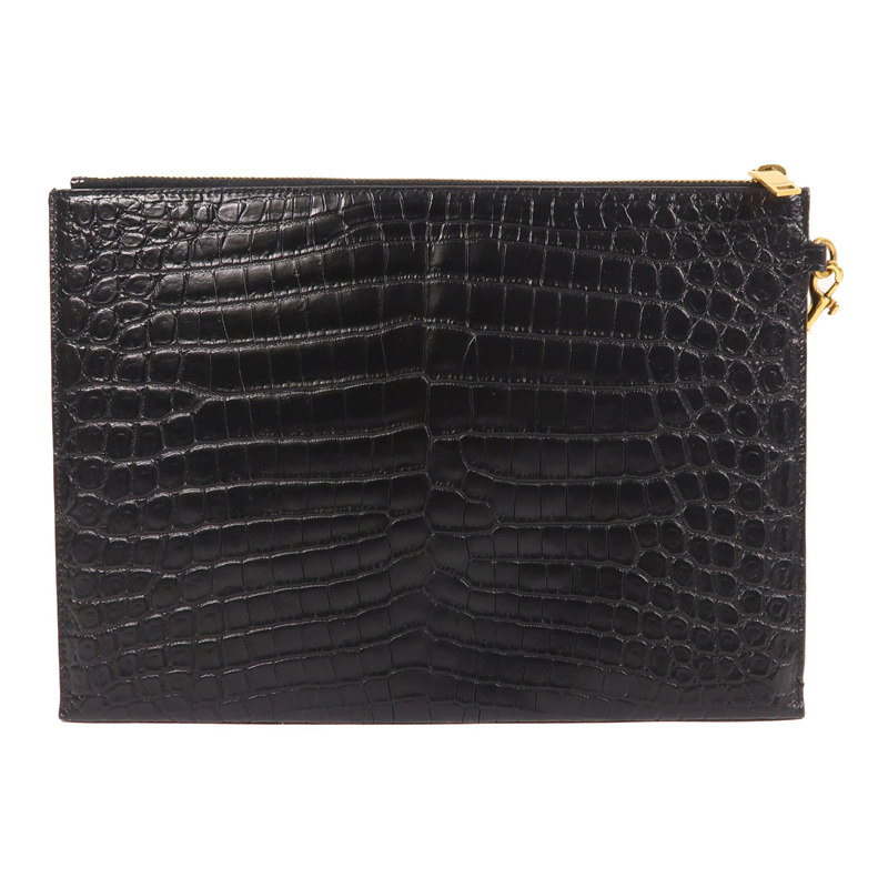 SAINT LAURENT 牛皮皮革Clutch金扣手拿包-1