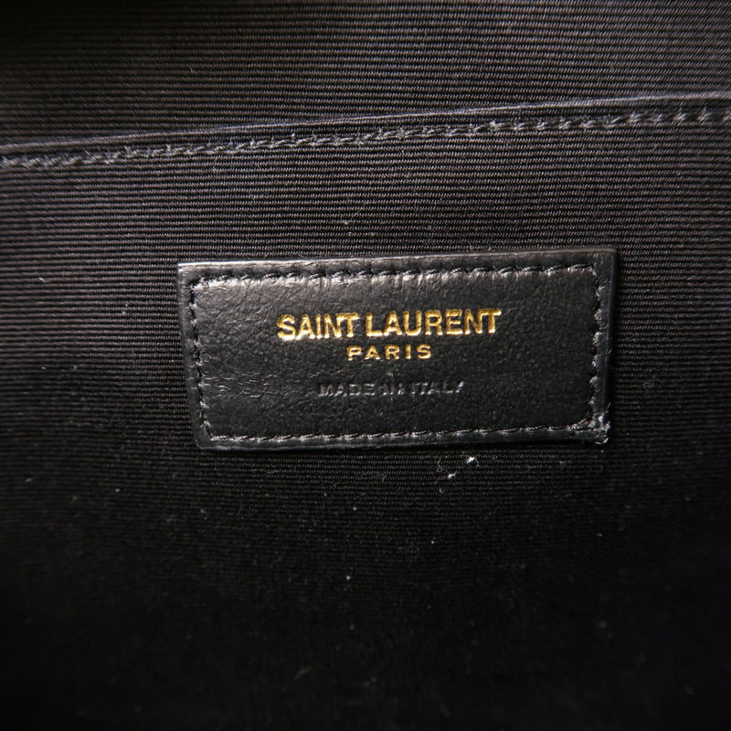 SAINT LAURENT 牛皮皮革Clutch金扣手拿包-5